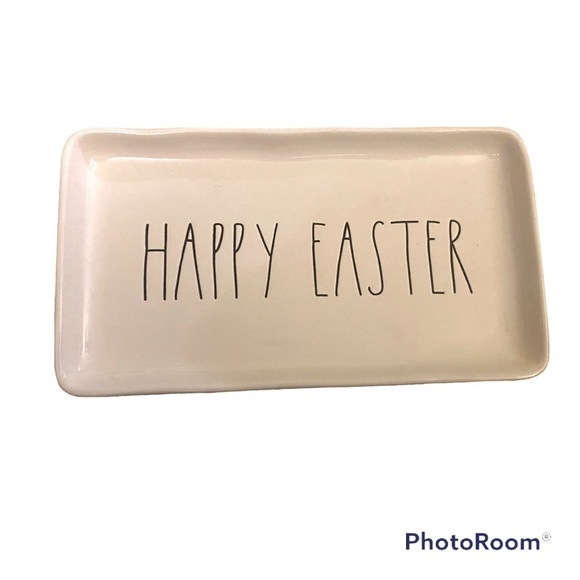 Rae Dunn Happy Easter plate